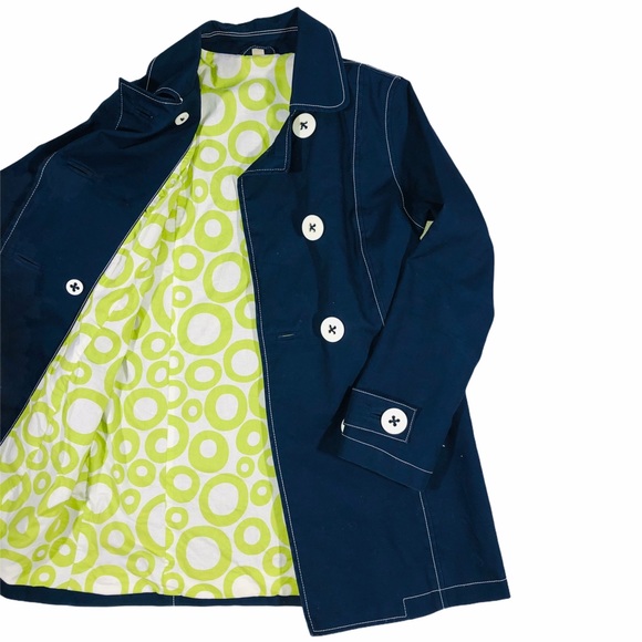 Boden Navy Blue Trench - Picture 3 of 8